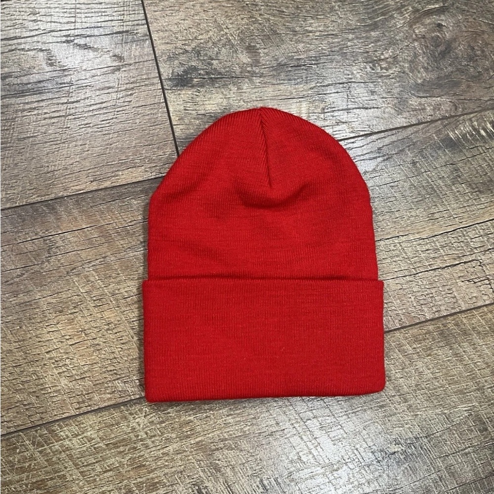 NWT Vintage Y2k I ❤️ LA Embroidered Beanie Hat Red One Size - Los Angeles, 90s - Picture 3 of 4